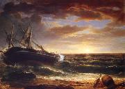 Asher Brown Durand The Stranded Ship France oil painting artist
